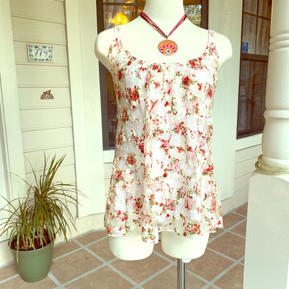 🌟Flower top- loose fit- spring- summer